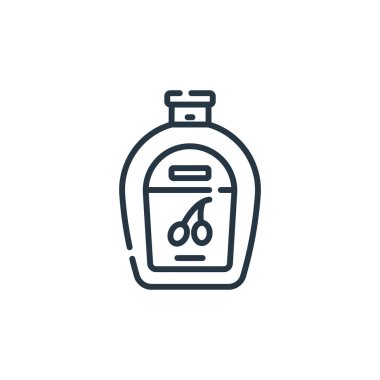 Yağ vektör simgesi. Yağ yenilebilir felç. Web ve mobil uygulamalarda, logoda ve yazılı medyada kullanım için yağ doğrusal sembolü. İnce çizgili çizim. Vektör izole çizimi.