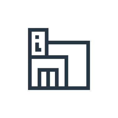 Turizm ofisi vektör simgesi. Turizm bürosu düzenlenebilir felç. İnternet ve mobil uygulamalarda, logoda, yazılı medyada kullanım için turizm bürosu lineer sembolü. İnce çizgili çizim. Vektör izole çizimi.