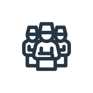 Şalat vektör simgesi. Şalat düzenlenebilir felç. İnternet ve mobil uygulamalarda, logoda, yazdırma ortamında kullanmak için shalat lineer sembolü. İnce çizgili çizim. Vektör izole çizimi.