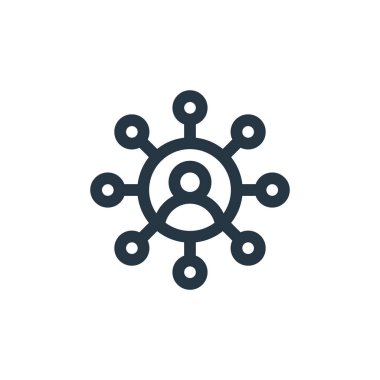 kullanıcı vektör simgesi. kullanılabilir felç. Web ve mobil uygulamalarda kullanmak için kullanıcı doğrusal sembolü, logo, yazdırma ortamı. İnce çizgili çizim. Vektör izole çizimi.