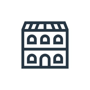 Bulring vektör simgesi. Kurgulanabilir vuruşlar. İnternet ve mobil uygulamalarda, logoda ve yazılı medyada kullanılacak lineer simge. İnce çizgili çizim. Vektör izole çizimi.