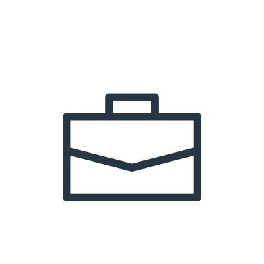 bavul vektör simgesi. Bavul değiştirilebilir vuruş. bavul lineer sembolü web ve mobil uygulamalarda, logoda, yazdırma ortamında kullanılacak. İnce çizgili çizim. Vektör izole çizimi.