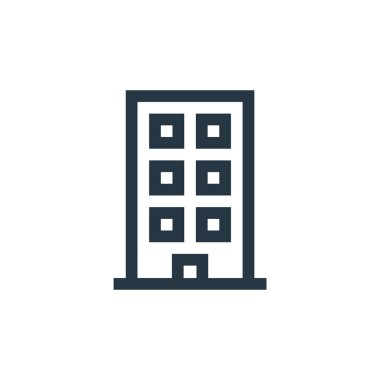 blok vektör simgesi. Engellenebilir felç. Web ve mobil uygulamalarda kullanmak için doğrusal sembolü engelle, logo, yazdırma ortamı. İnce çizgili çizim. Vektör izole çizimi.