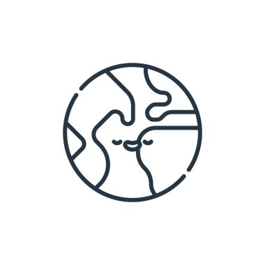 Toprak vektör simgesi. Toprak inme inmesi. İnternet ve mobil uygulamalarda, logoda ve yazılı medyada kullanım için toprak doğrusal sembolü. İnce çizgili çizim. Vektör izole çizimi.