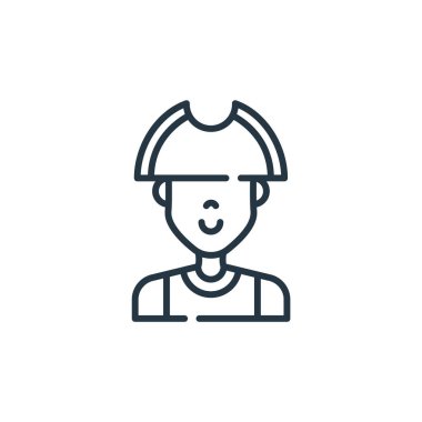 Vatansever vektör ikonu. Vatansever inme. Web ve mobil uygulamalarda kullanım için vatanseverlik sembolü, logo, yazdırma medyası. İnce çizgili çizim. Vektör izole çizimi.