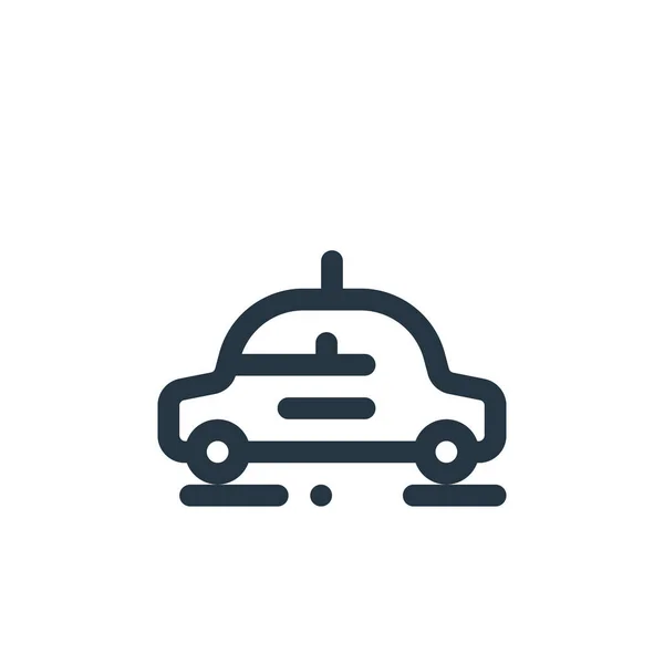 Значок Вектора Такси Поучительный Инсульт Линейный Символ Такси Использования Веб — стоковый вектор