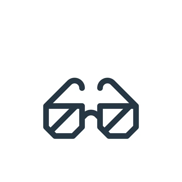 Solglasögon Vektor Ikon Solglasögon Redigerbar Stroke Solglasögon Linjär Symbol För — Stock vektor