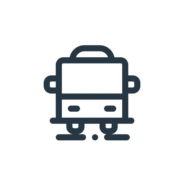Bus Vector Icoon Bus Bewerkbare Beroerte Lineair Bussymbool Voor Gebruik — Stockvector