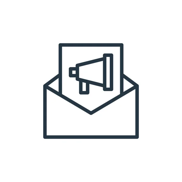 Ícone Vetor Mail Marketing Email Marketing Curso Editável Mail Marketing — Vetor de Stock