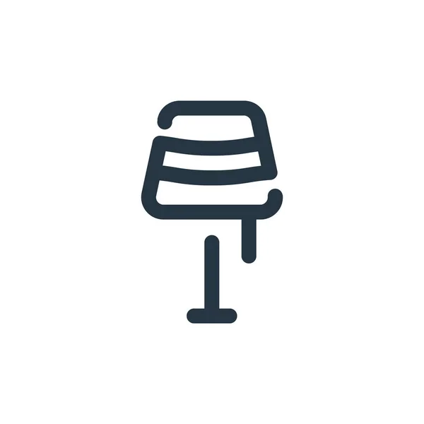 Ikona Vektoru Lampy Editovatelný Úder Lampy Lineární Symbol Pro Použití — Stockový vektor