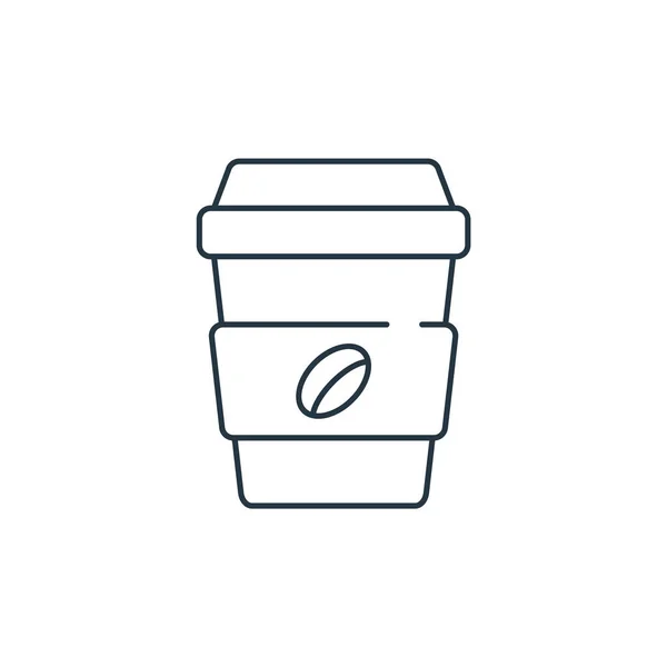 Kaffeetassen Vektor Symbol Kaffeetasse Editierbar Kaffeetasse Lineares Symbol Für Die — Stockvektor