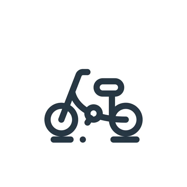 Icono Del Vector Bicicleta Trazo Bicicleta Editable Símbolo Lineal Bicicleta — Vector de stock