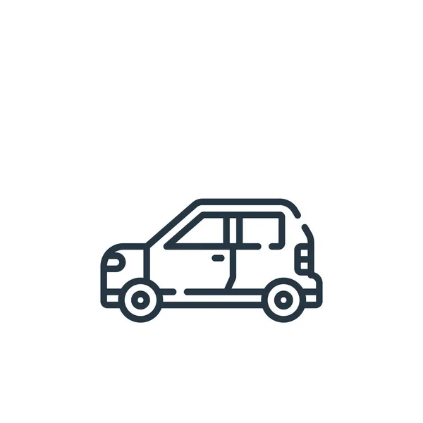 Eco Car Vector Icon Eco Car Editable Stroke Eco Car — Stock Vector