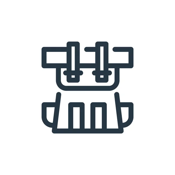 Векторна Іконка Рюкзака Рюкзак Який Можна Змінювати Рюкзак Лінійний Символ — стоковий вектор