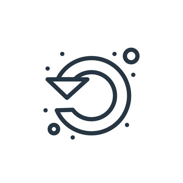 refresh vector icon. refresh editable stroke. refresh linear symbol for use on web and mobile apps, logo, print media. Thin line illustration. Vector isolated outline drawing.