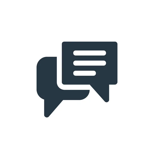 Chat Vektör Simgesi Sohbet Edilebilir Felç Web Mobil Uygulamalarda Kullanmak — Stok Vektör