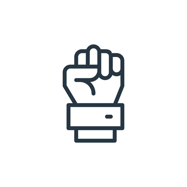 Raise Hand Vector Icon Raise Hand Editable Stroke Raise Hand — Stock Vector