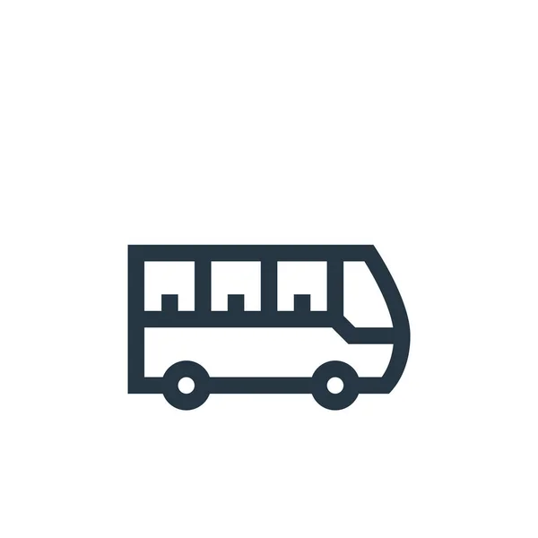 Icône Vecteur Bus Électrique Bus Électrique Course Modifiable Bus Électrique — Image vectorielle