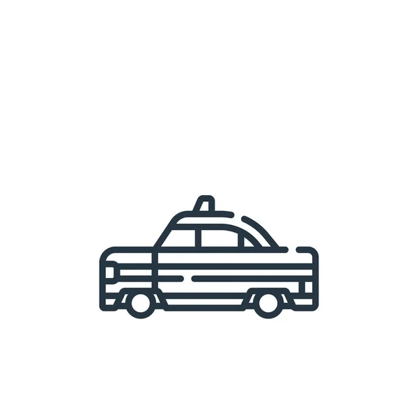 Taxivector Pictogram Taxi Aanpasbare Beroerte Taxi Lineair Symbool Voor Gebruik — Stockvector