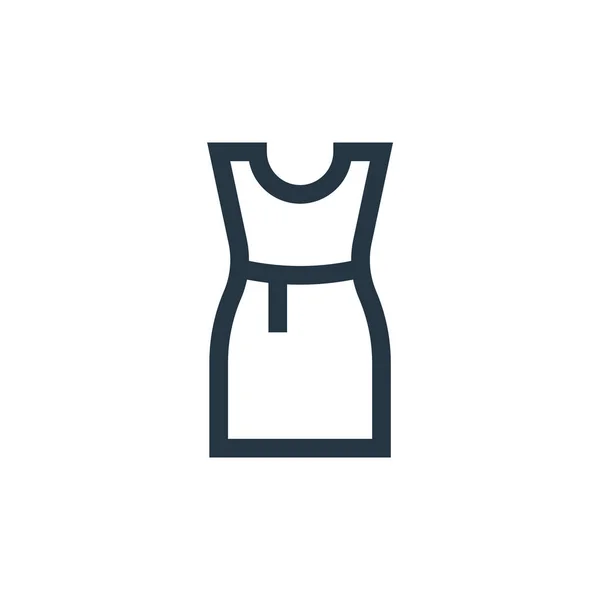 Сукня Вектор Значок Сукня Яку Можна Змінювати Плаття Лінійний Символ — стоковий вектор