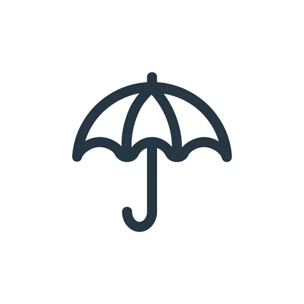Ikona Wektora Parasola Parasol Edytowalny Udar Symbol Liniowy Parasola Stosowania — Wektor stockowy