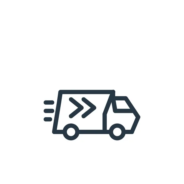 Lastbilsvektorikon Lastbils Redigerbara Stroke Lastbil Linjär Symbol För Användning Webben — Stock vektor