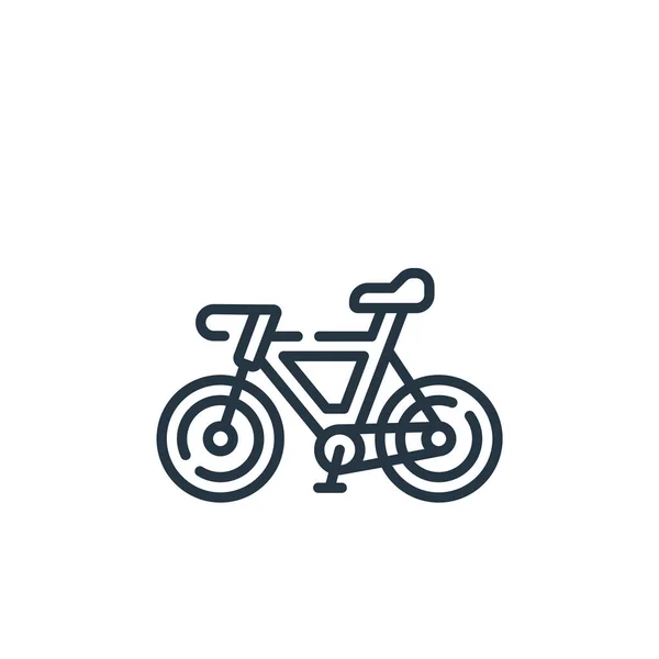 Bicycle Vector Icon Bicycle Editable Stroke Bicycle Linear Symbol Use — Stock Vector