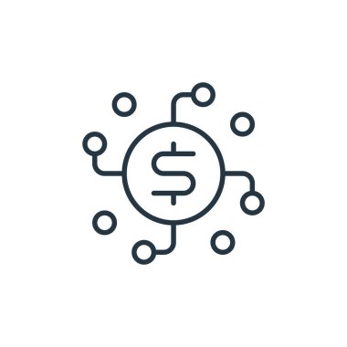 Kitle fonlama vektör simgesi. Kitle fonlaması yapılabilir felç. Web ve mobil uygulamalarda, logoda ve yazılı medyada kullanım için Crowder finansman doğrusal sembolü. İnce çizgili çizim. Vektör izole çizimi.