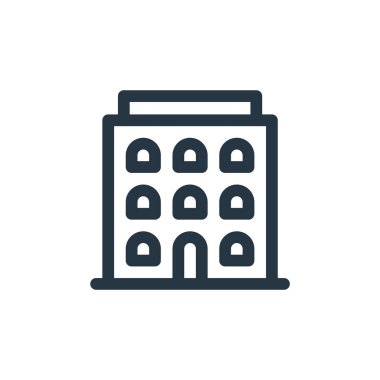 blok vektör simgesi. Engellenebilir felç. Web ve mobil uygulamalarda kullanmak için doğrusal sembolü engelle, logo, yazdırma ortamı. İnce çizgili çizim. Vektör izole çizimi.