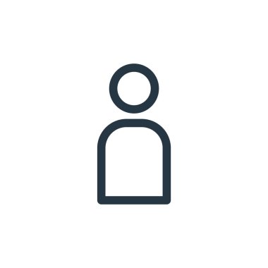 Hesap vektör simgesi. Hesap değiştirilebilir felç. Web ve mobil uygulamalarda kullanım için hesap doğrusal sembolü, logo, yazdırma ortamı. İnce çizgili çizim. Vektör izole çizimi.