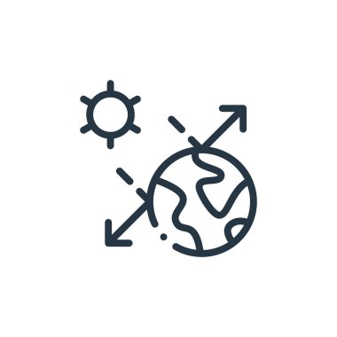 Güneş vektör simgesi. Güneş enerjisiyle oynanabilir felç. Web ve mobil uygulamalarda, logoda ve yazılı medyada kullanmak için güneş doğrusal sembolü. İnce çizgili çizim. Vektör izole çizimi.