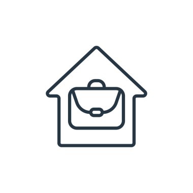 ev vektör simgesi. ev yapımı felç. ev lineer sembolü web ve mobil uygulamalarda, logoda, yazdırma ortamında kullanılıyor. İnce çizgili çizim. Vektör izole çizimi.