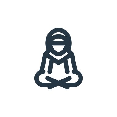 Vektör simgesi okunuyor. Okuyabilir felç. Web ve mobil uygulamalarda kullanım için doğrusal sembol okuma, logo, yazdırma medyası. İnce çizgili çizim. Vektör izole çizimi.