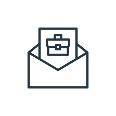 iş vektör simgesi sunar. iş teklifi düzenlenebilir felç. iş web ve mobil uygulamalar, logo ve yazdırma ortamlarında kullanım için doğrusal simge sunar. İnce çizgili çizim. Vektör izole çizimi.