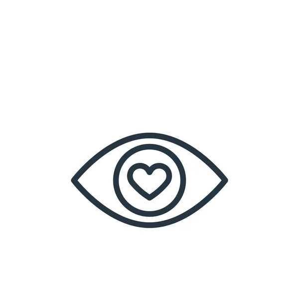 愛のベクトルアイコンです 編集可能なストロークが大好きです Webやモバイルアプリロゴ印刷メディアで使用するための愛の線形シンボルです 細い線のイラスト ベクトル絶縁外形図面 — ストックベクタ