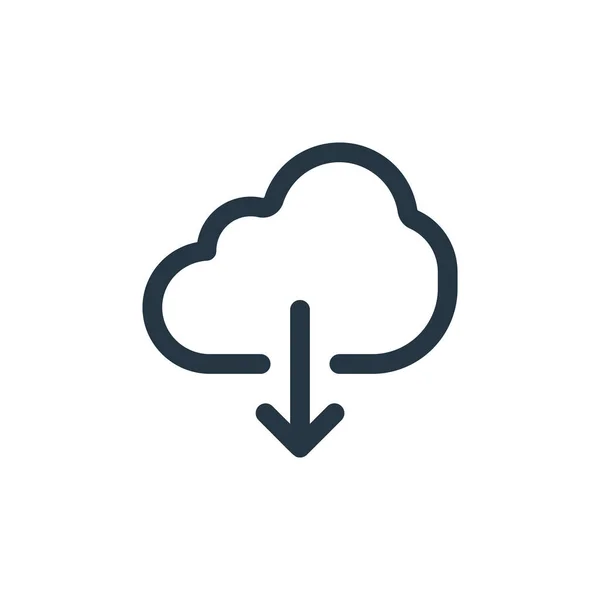 Cloud Computing Vector Icon Cloud Computing Editable Stroke Cloud Computing — Stock Vector