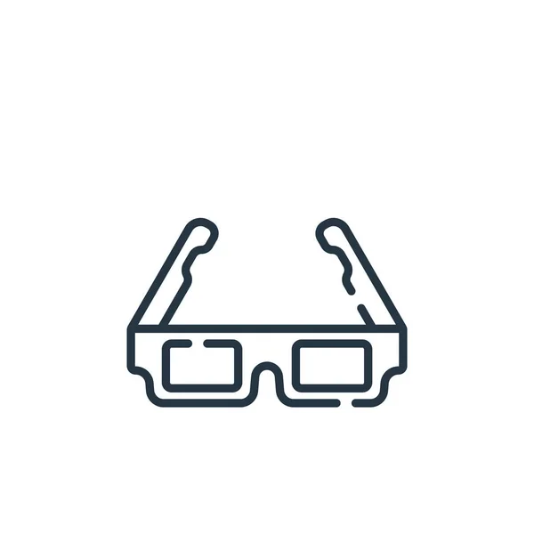 Lunettes Icône Vectorielle Lunettes Course Modifiable Lunettes Symbole Linéaire Pour — Image vectorielle