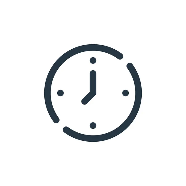 Icône Vecteur Horloge Course Modifiable Par Horloge Symbole Linéaire Horloge — Image vectorielle