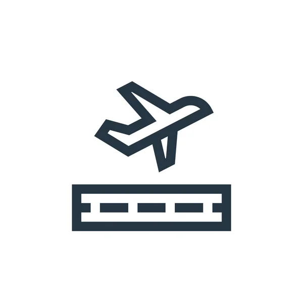 Airport Vector Icon Airport Editable Stroke Airport Linear Symbol Use — Stock Vector