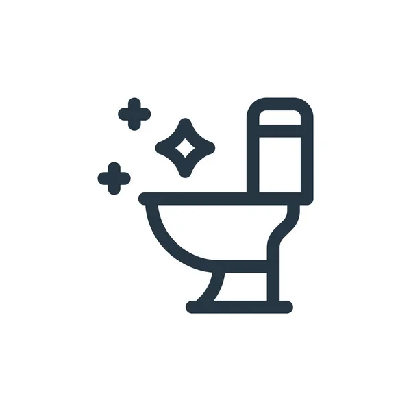 Icône Vecteur Toilette Toilette Course Modifiable Symbole Linéaire Toilette Pour — Image vectorielle