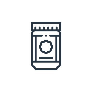 Spekuloos vektör simgesi beyaz arkaplanda izole edildi. Web sitesi tasarımı ve mobil uygulama geliştirme için ince çizgi spekülasyon simgesi. İnce çizgi spekülasyonları ikon vektör illüstrasyonunu özetliyor