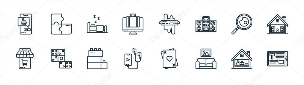 Stay At Home Line Icons Linear Set Quality Vector Line Set Such As Ebook Relax Music Player Online Shopping Cooking Sleeping Bakery Puzzle Premium Vector In Adobe Illustrator Ai Ai Stay At Home Line Icons Linear Set Quality Vector Line Set Such As Ebook Relax Music Player Online Shopping Cooking Sleeping Bakery Puzzle Premium Vector In Adobe Illustrator Ai Ai