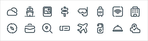 Download Myicon One Line Icons Linear Set Quality Vector Line Set Vector Image By C Awesomegroup Vector Stock 396755508