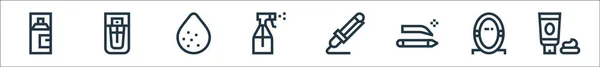 아름다운 아이콘입니다 집합입니다 커틀러 스프레이 스폰지 파피같은 품질좋은 — 스톡 벡터