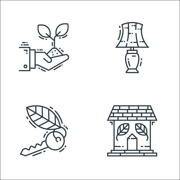Environment Eco Line Icons Linear Set Quality Vector Line Set — Stock Vector
