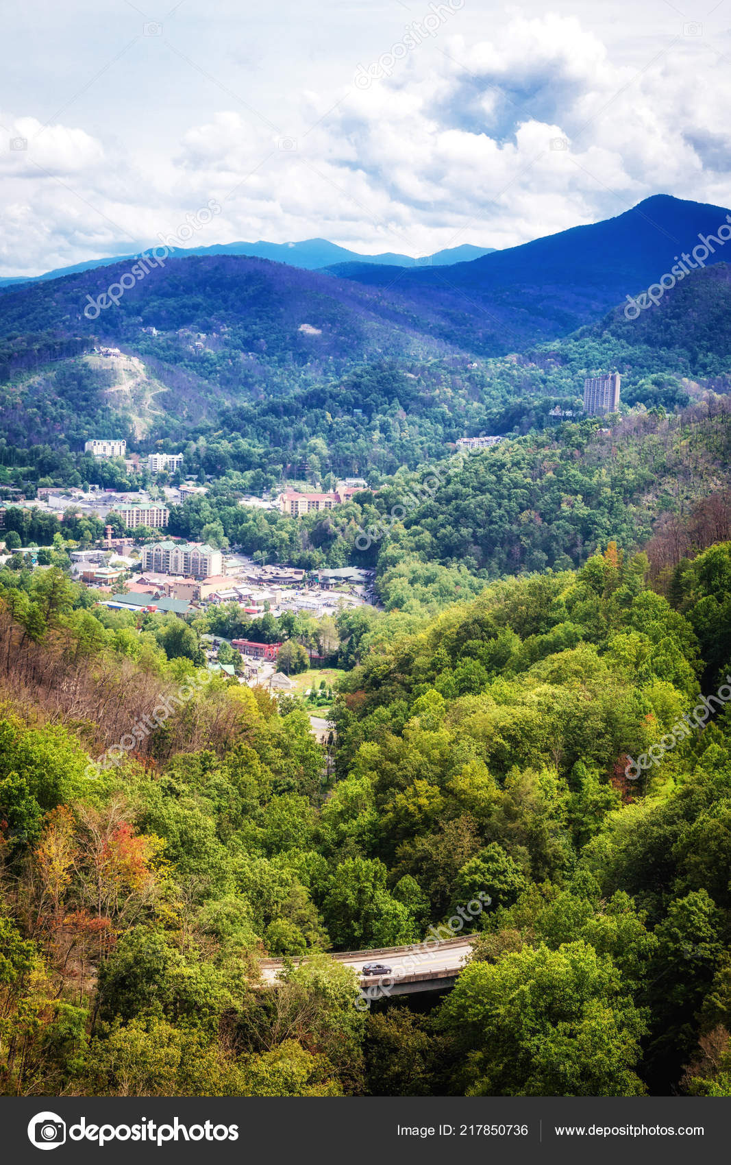 Overhead Scenic View Great Smoky Mountains National Park