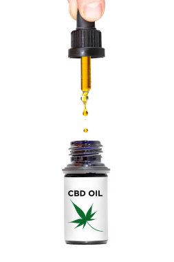Kişi tutarak damlalık sağlıklı tıbbi esrar Cbd petrol 