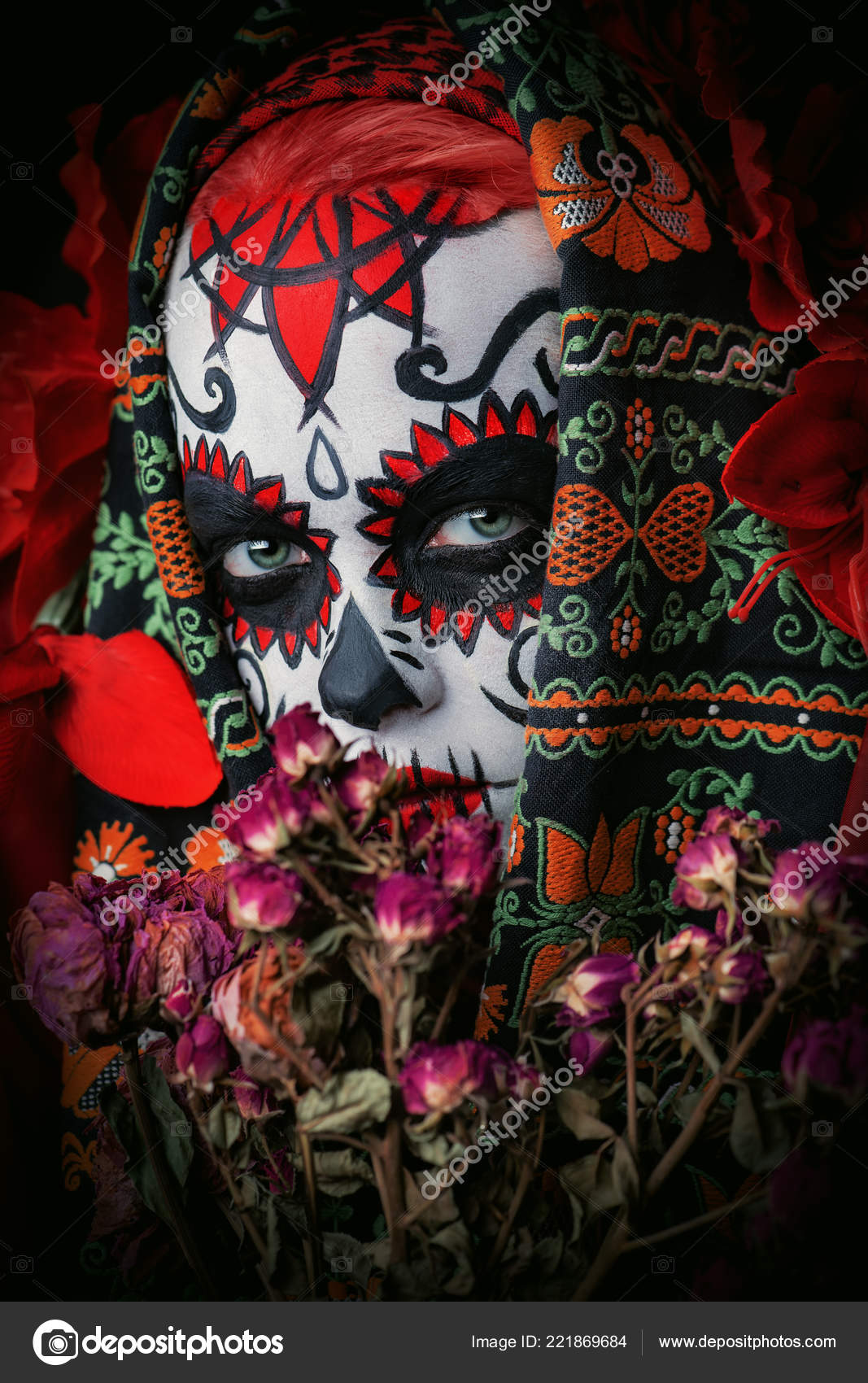 dia de los muertos smink