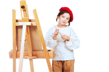 pozitif genç ressam