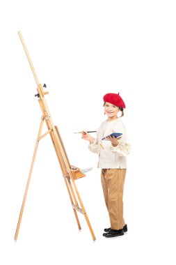 Bir resmi resim bir kız tam uzunlukta portresi. Yaratıcılık, sanatçı.